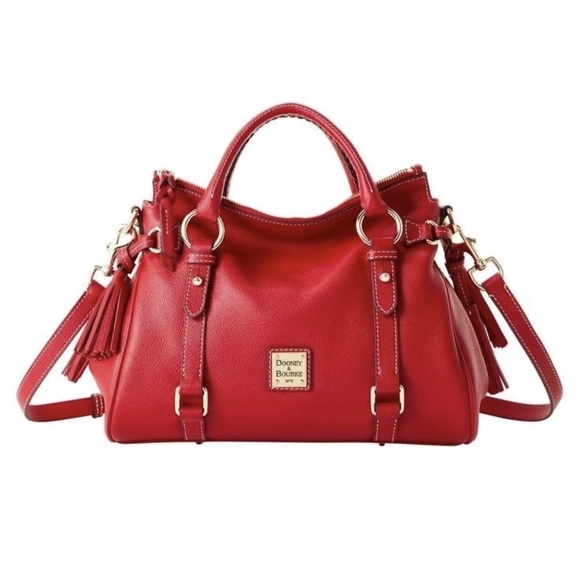Dooney & Bourke Red Satchel Bag - Picture 4 of 4